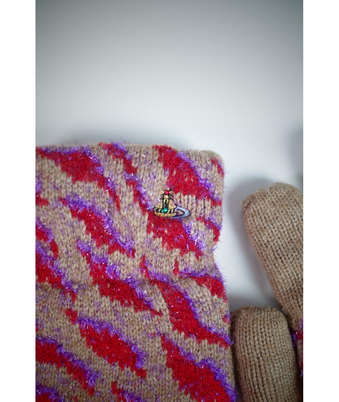 VIVIENNE WESTWOOD Мульти шерстяные перчатки, фото 2