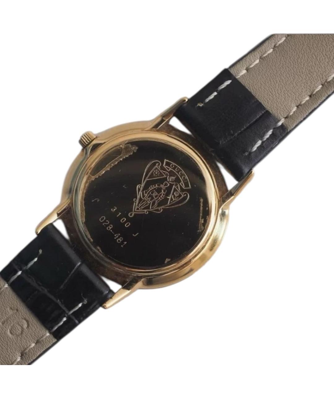 GUCCI Черные металлические часы, фото 3