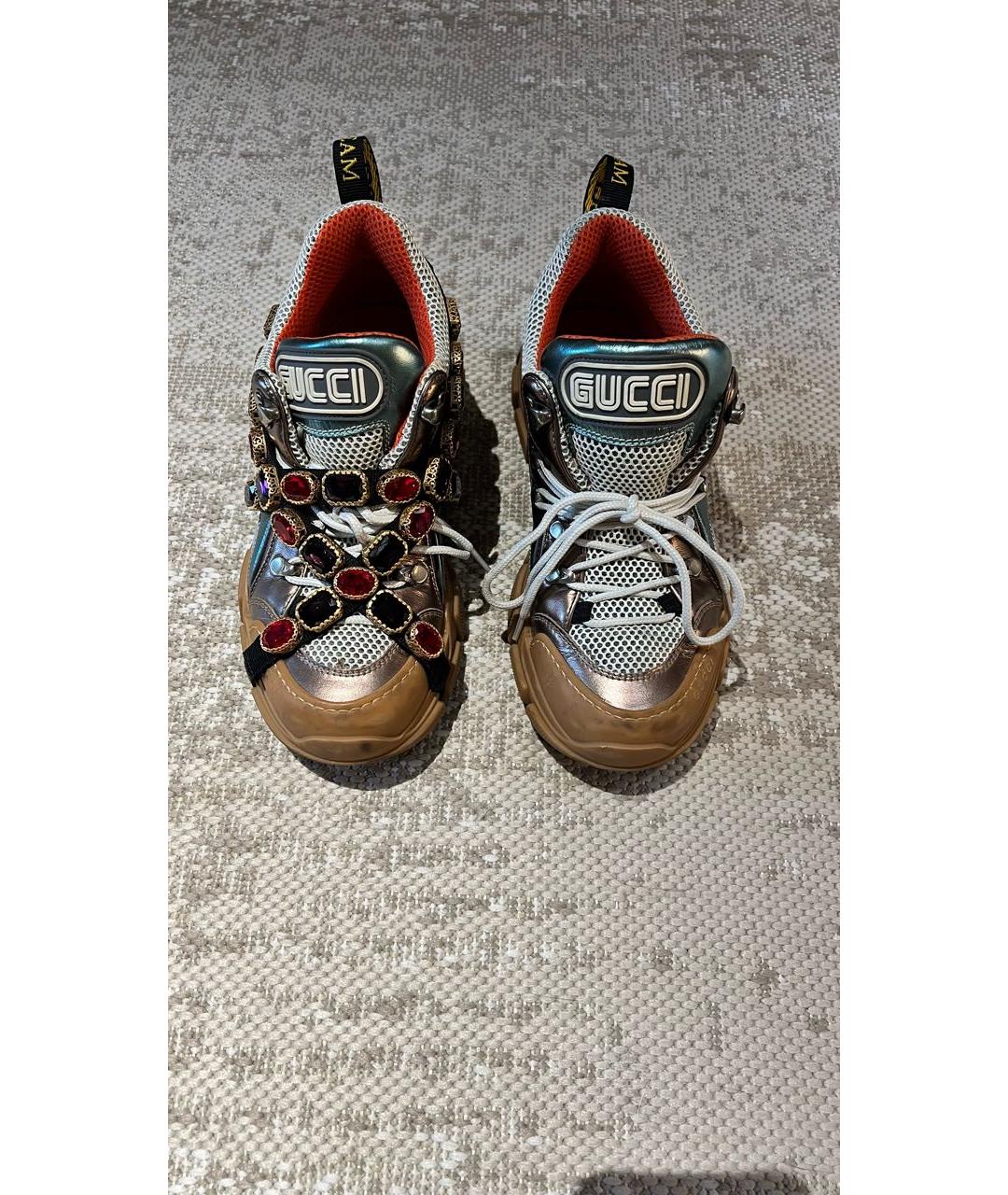 GUCCI Мульти кожаные кроссовки, фото 2