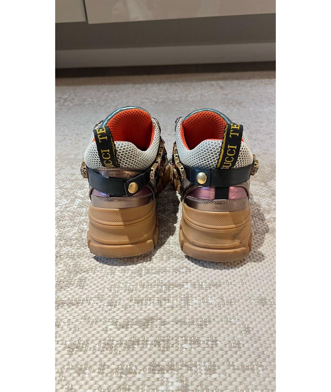 GUCCI Мульти кожаные кроссовки, фото 4