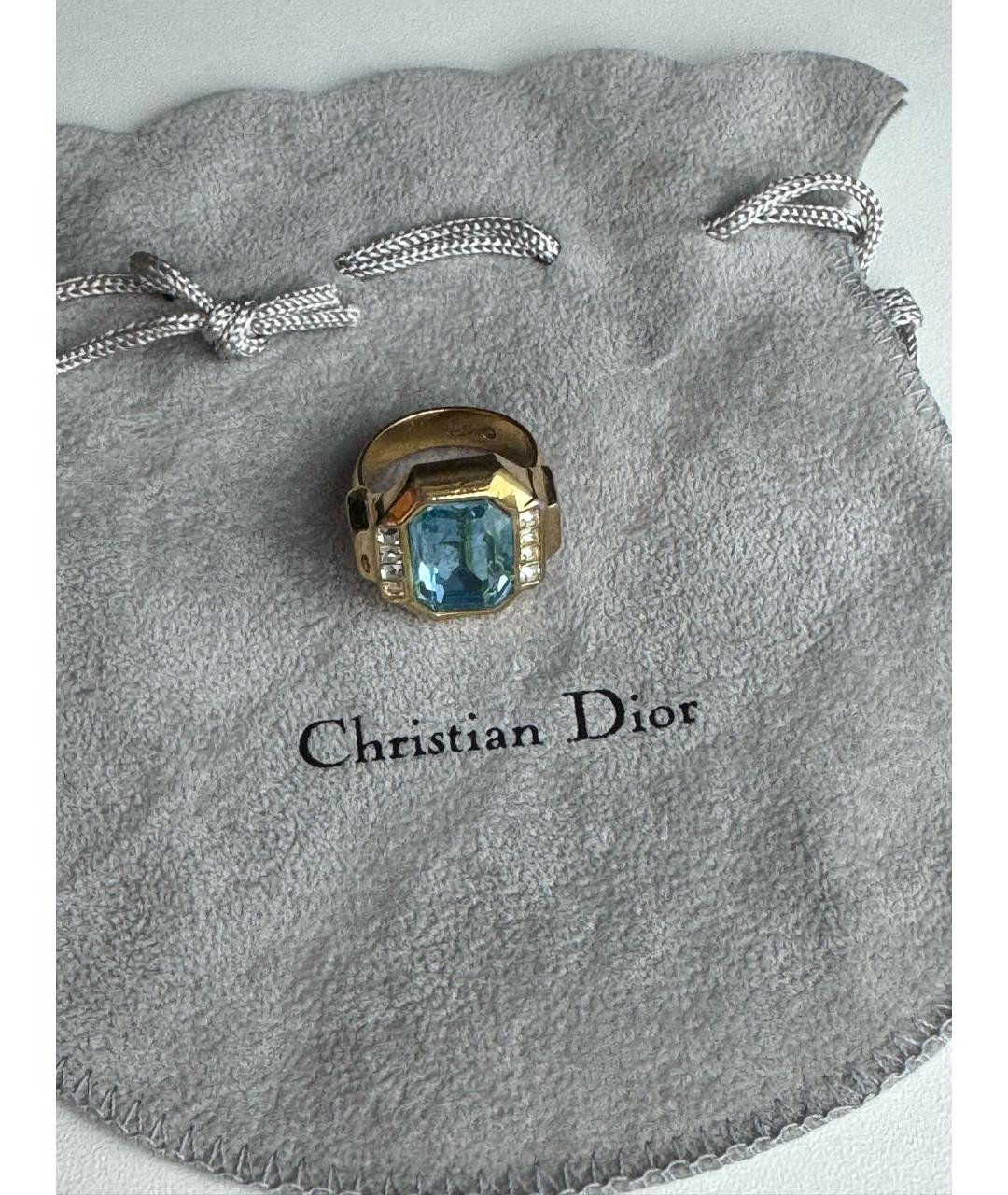 CHRISTIAN DIOR Золотое металлическое кольцо, фото 6