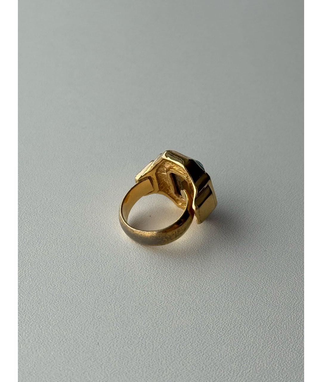 CHRISTIAN DIOR Золотое металлическое кольцо, фото 3