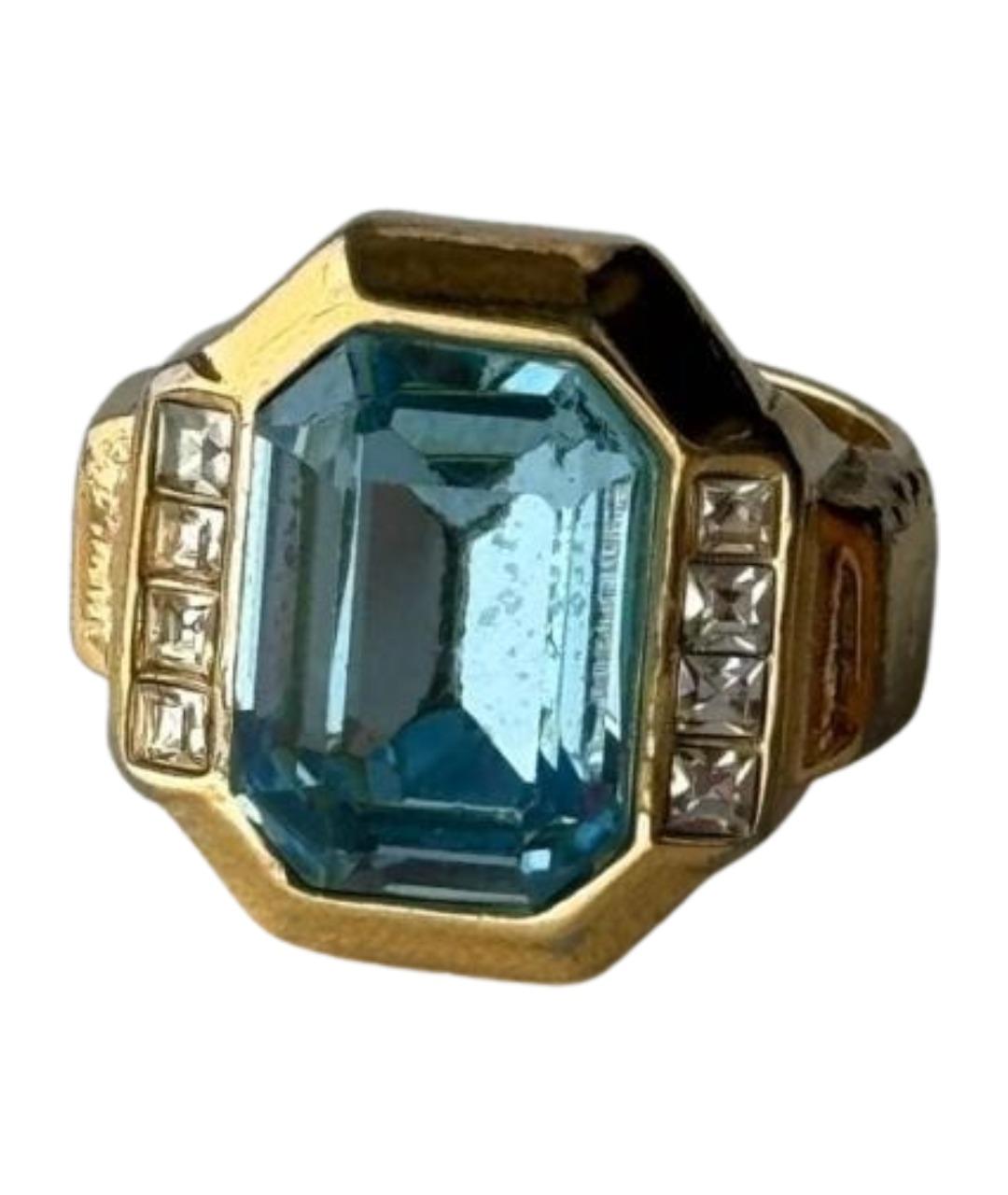 CHRISTIAN DIOR Золотое металлическое кольцо, фото 1