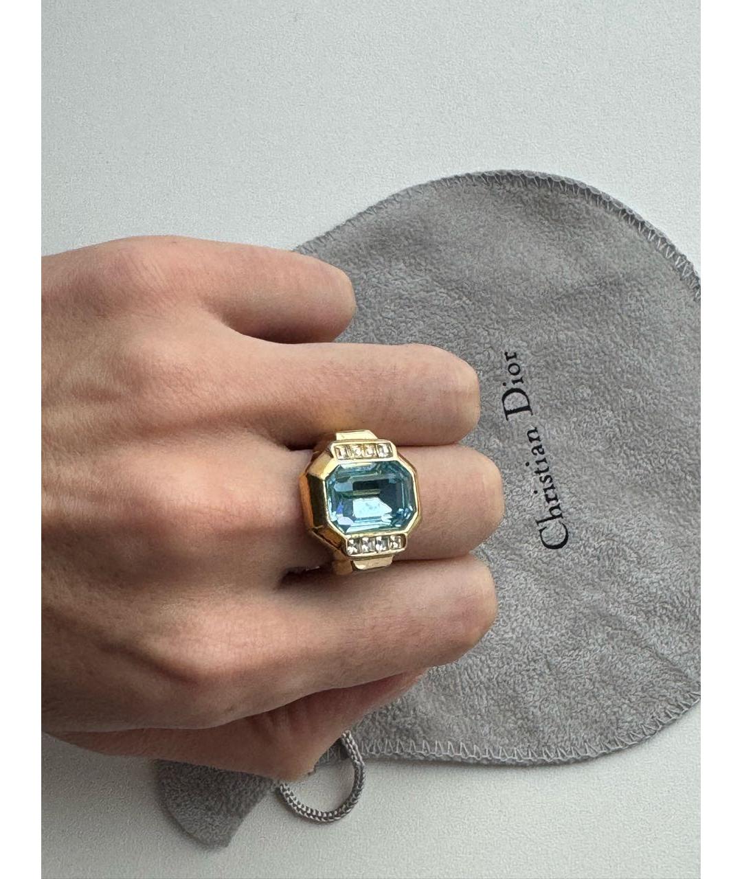 CHRISTIAN DIOR Золотое металлическое кольцо, фото 7