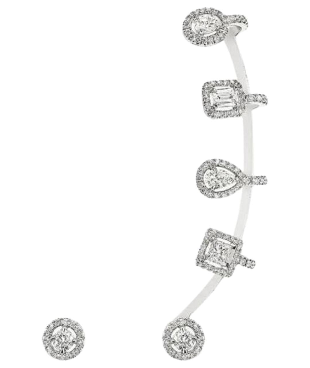 MESSIKA Серебряные серьги из белого золота, фото 1