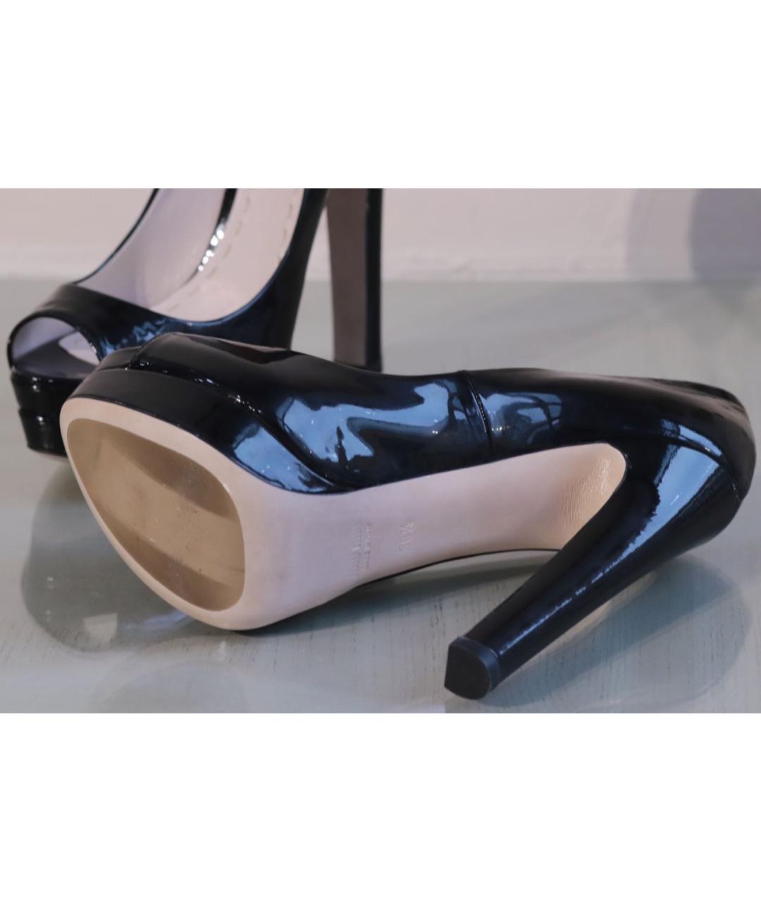 MIU MIU Черные туфли из лакированной кожи, фото 7