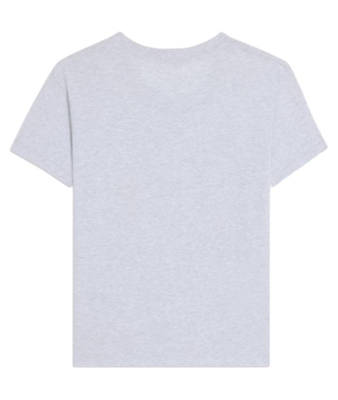 CELINE Серая хлопковая футболка, фото 2