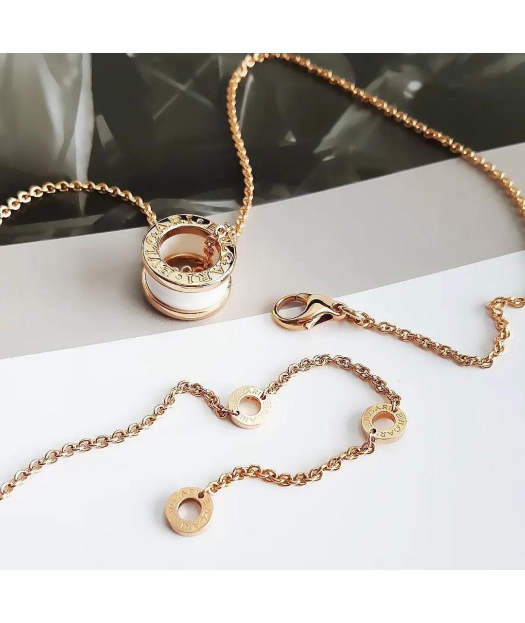 BVLGARI Золотая подвеска из розового золота, фото 5