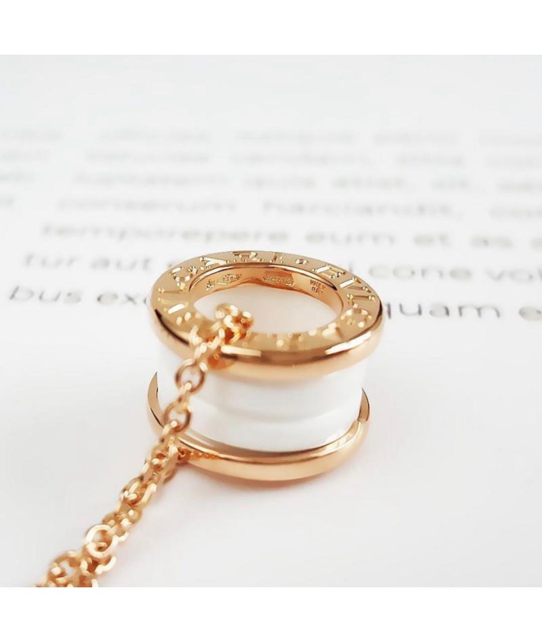 BVLGARI Золотая подвеска из розового золота, фото 6