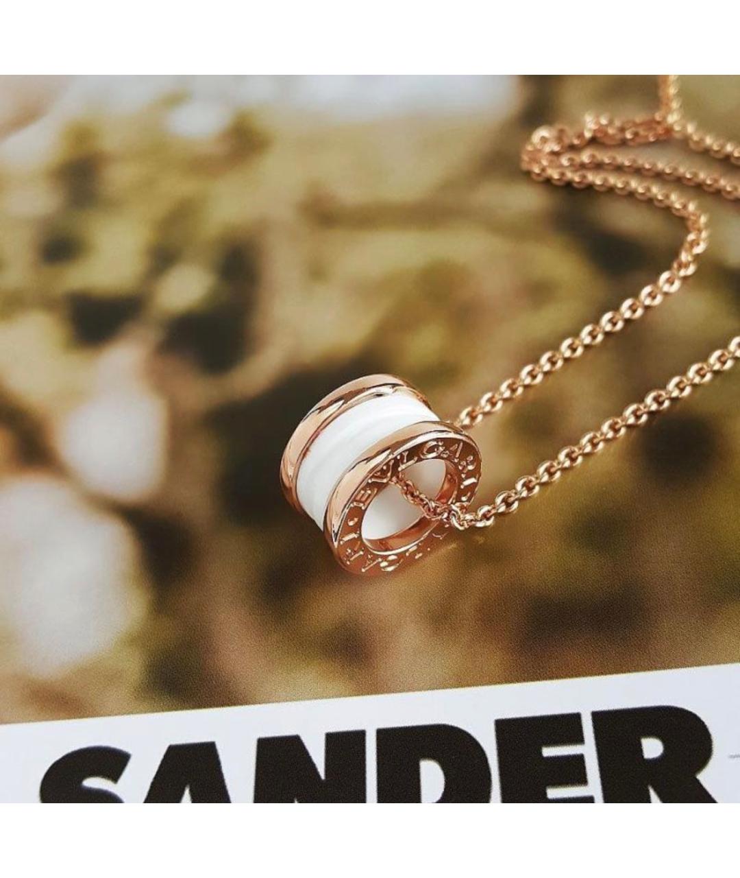 BVLGARI Золотая подвеска из розового золота, фото 2