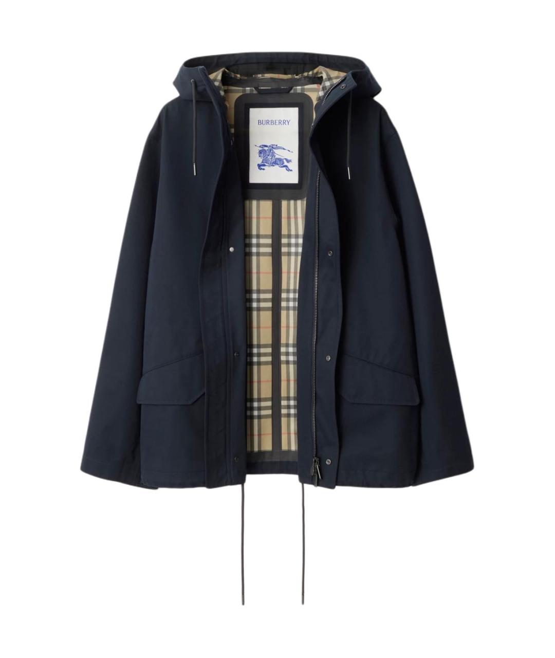 BURBERRY Темно-синяя куртка, фото 1