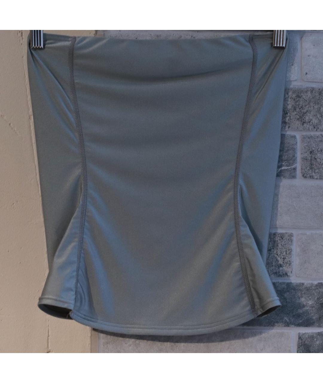 SAINT LAURENT Серебрянный полиамидовый корсет, фото 6