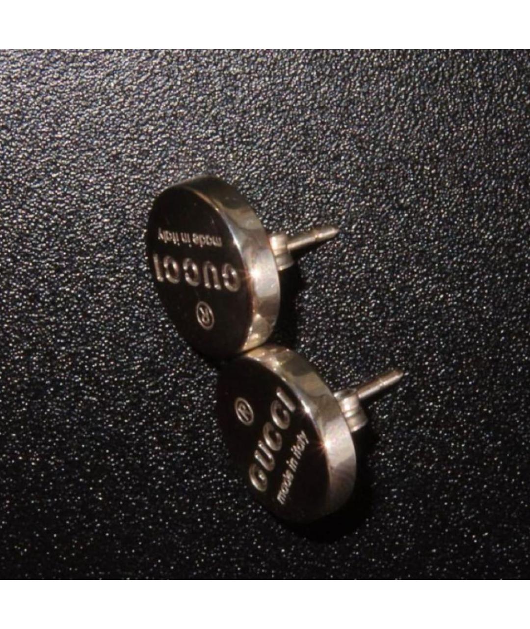 GUCCI Серые серебряные серьги, фото 7