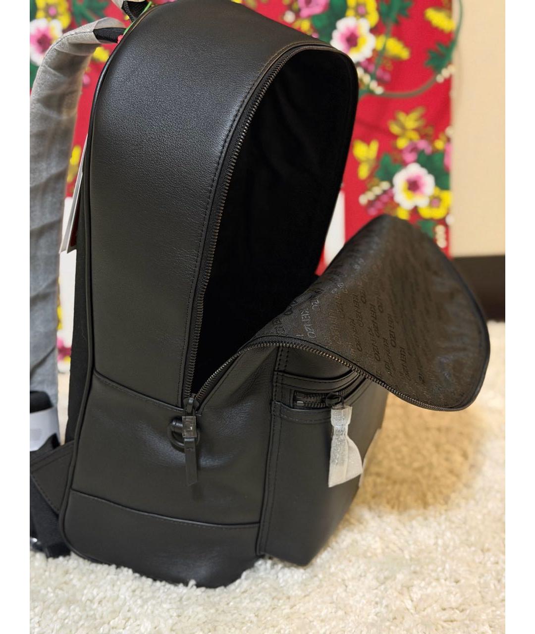 KENZO Черный кожаный рюкзак, фото 4