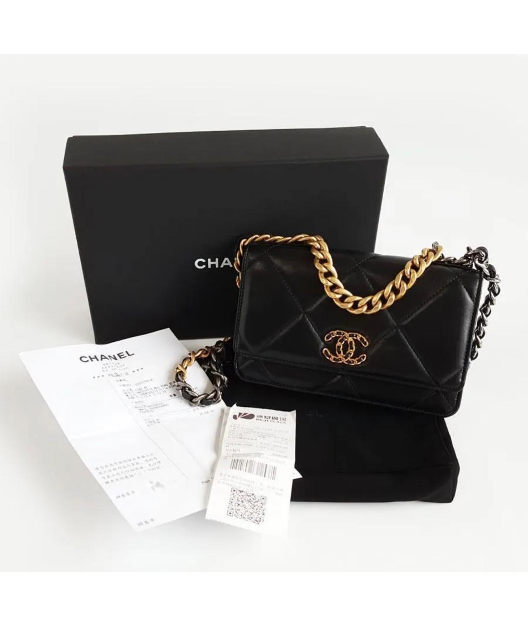 CHANEL Черная кожаная сумка через плечо, фото 2