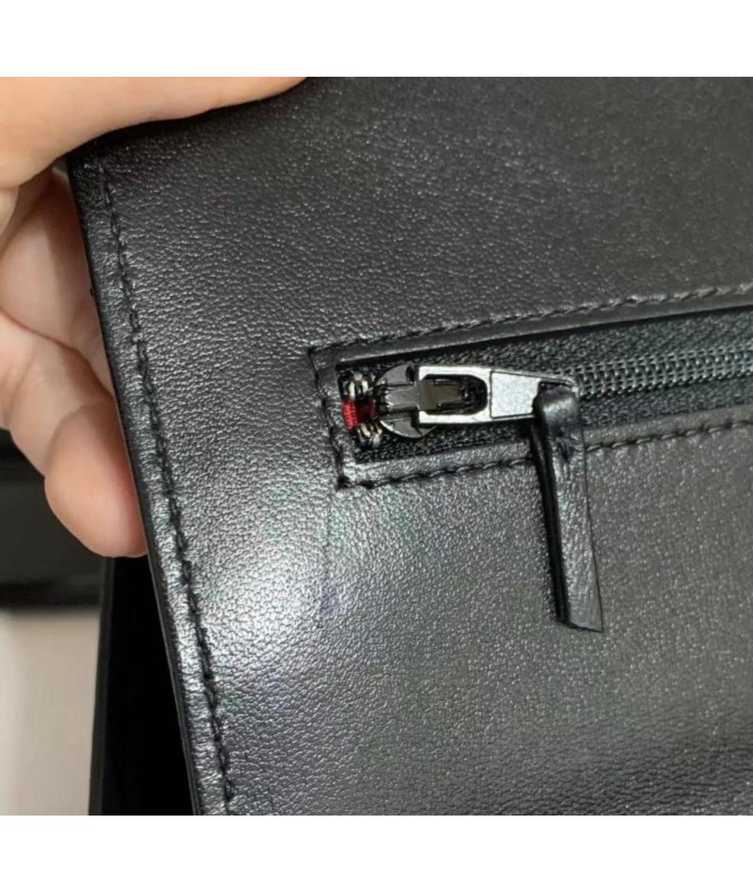 CHANEL Черная кожаная сумка через плечо, фото 5