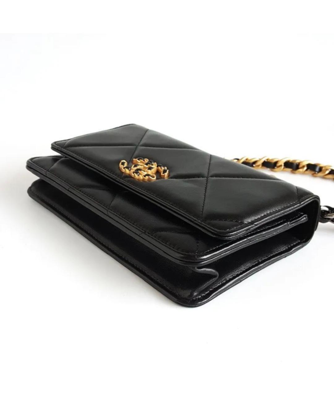CHANEL Черная кожаная сумка через плечо, фото 4