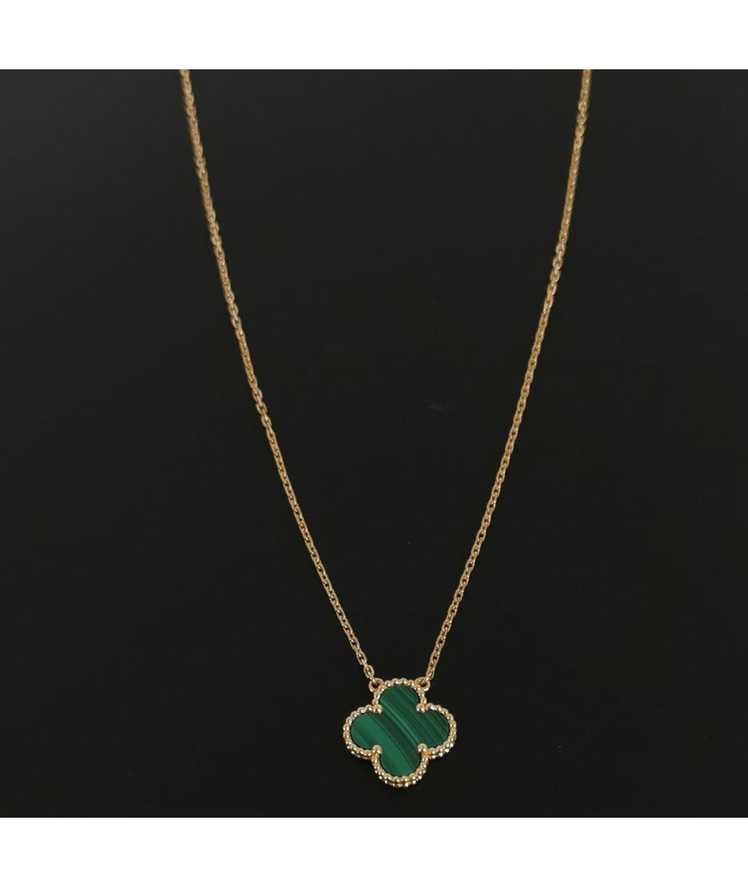 VAN CLEEF & ARPELS Зеленая подвеска из желтого золота, фото 5