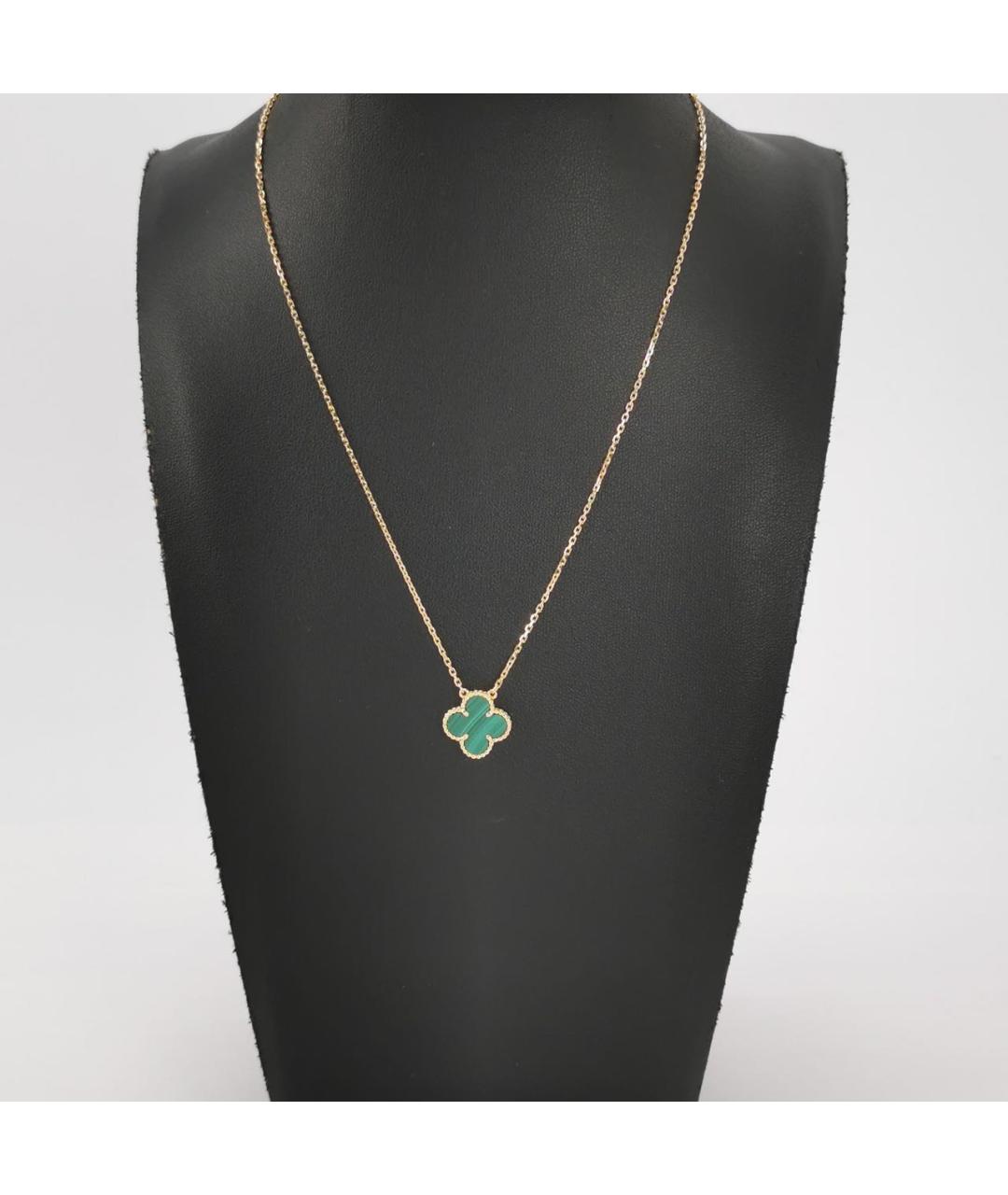 VAN CLEEF & ARPELS Зеленая подвеска из желтого золота, фото 2