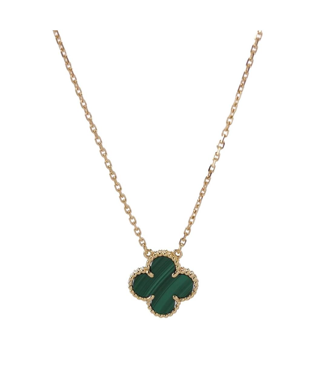 VAN CLEEF & ARPELS Зеленая подвеска из желтого золота, фото 7