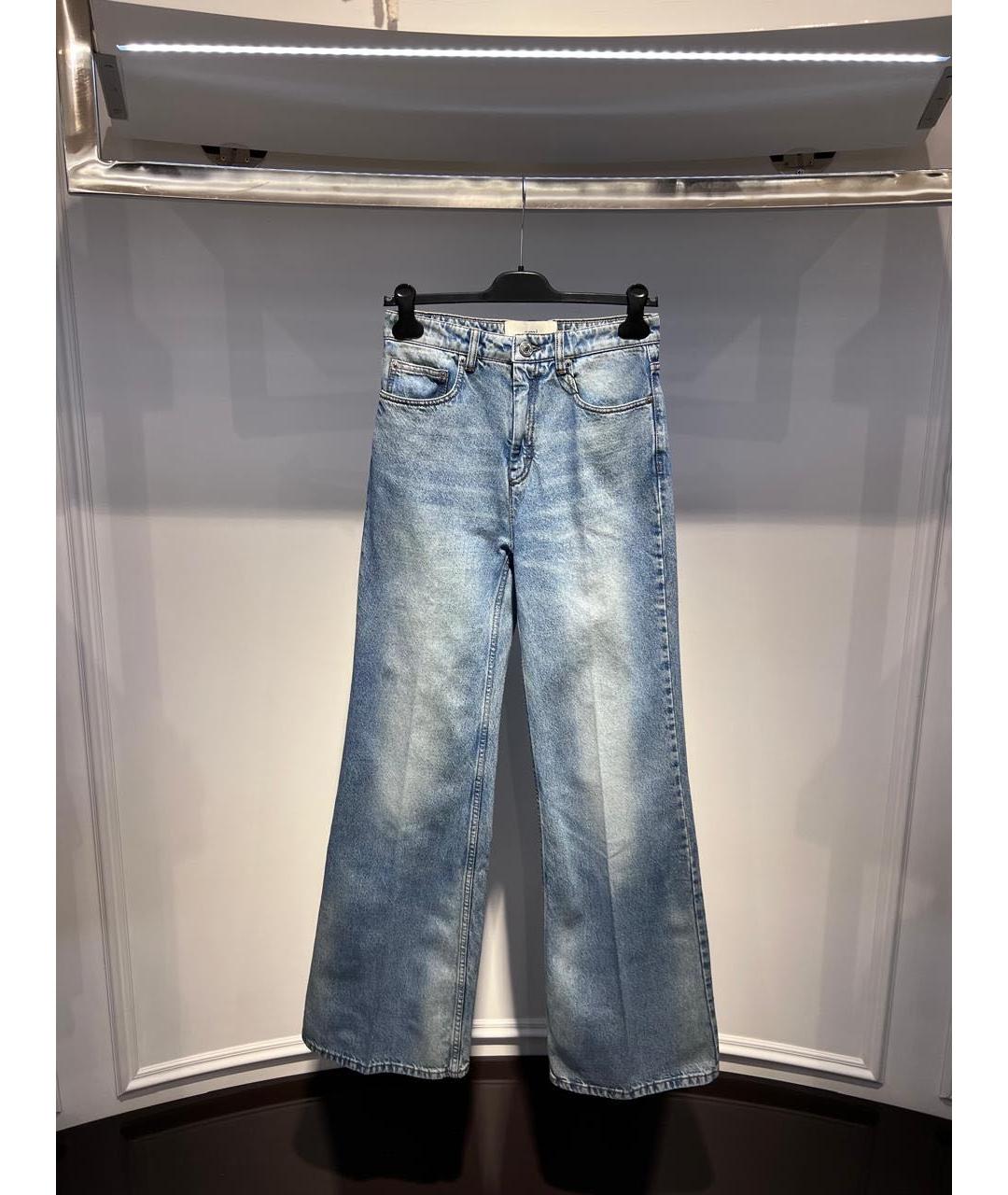 Ami Paris Голубые хлопковые джинсы клеш, фото 3