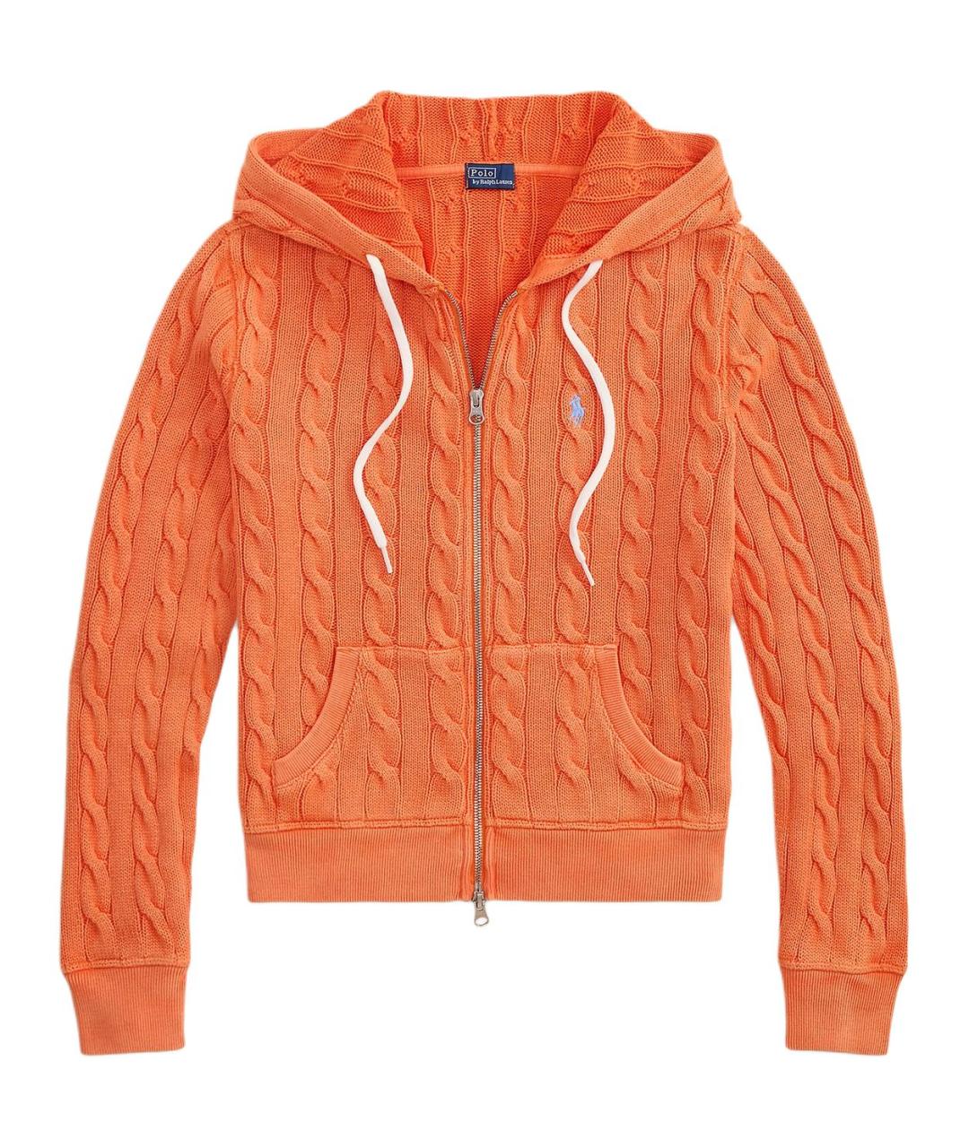 POLO RALPH LAUREN Оранжевый хлопковый джемпер / свитер, фото 1