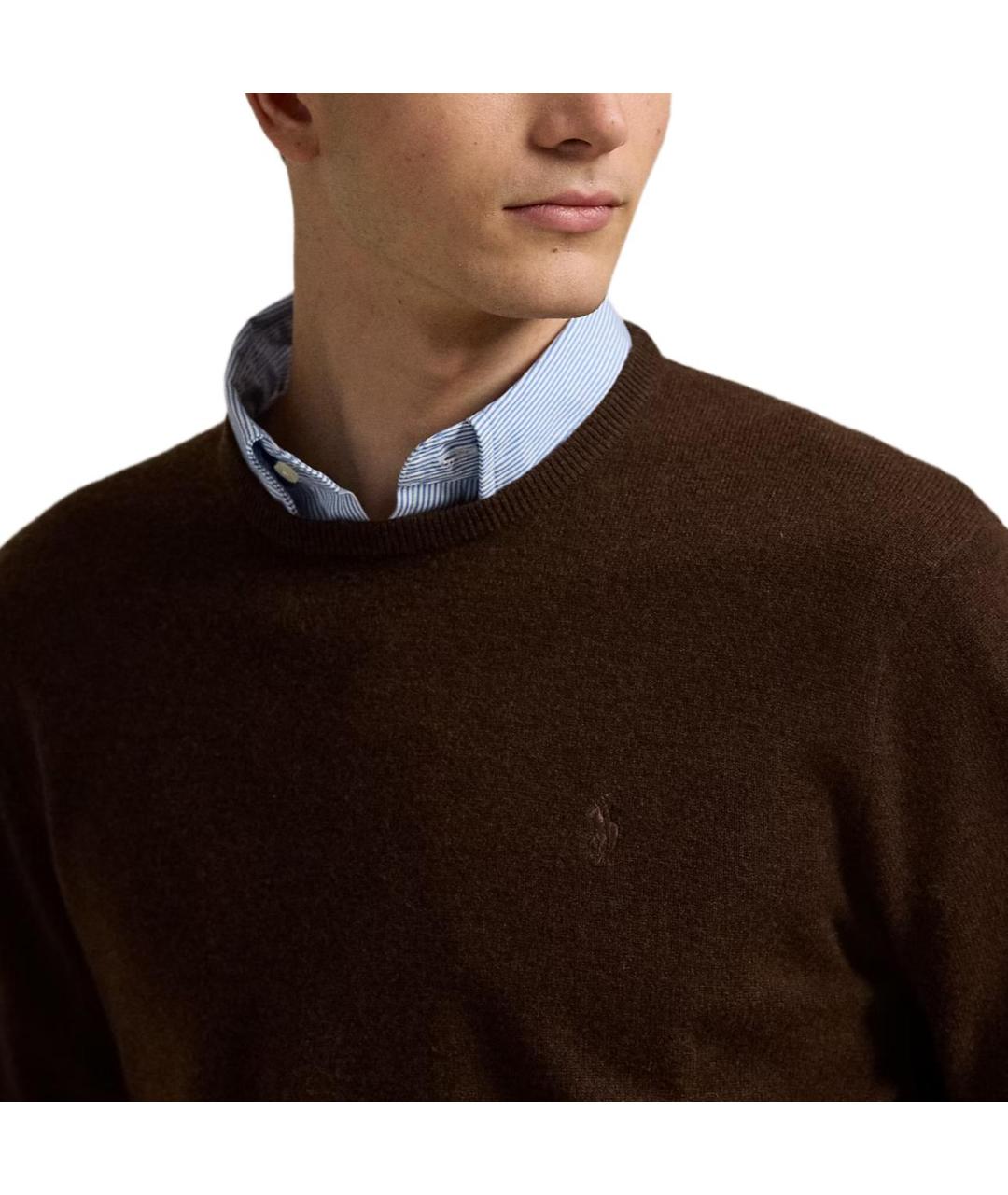 POLO RALPH LAUREN Коричневый джемпер / свитер, фото 5