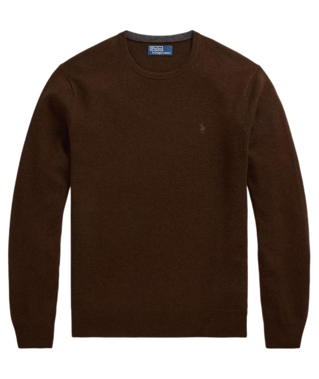 POLO RALPH LAUREN Коричневый джемпер / свитер, фото 1