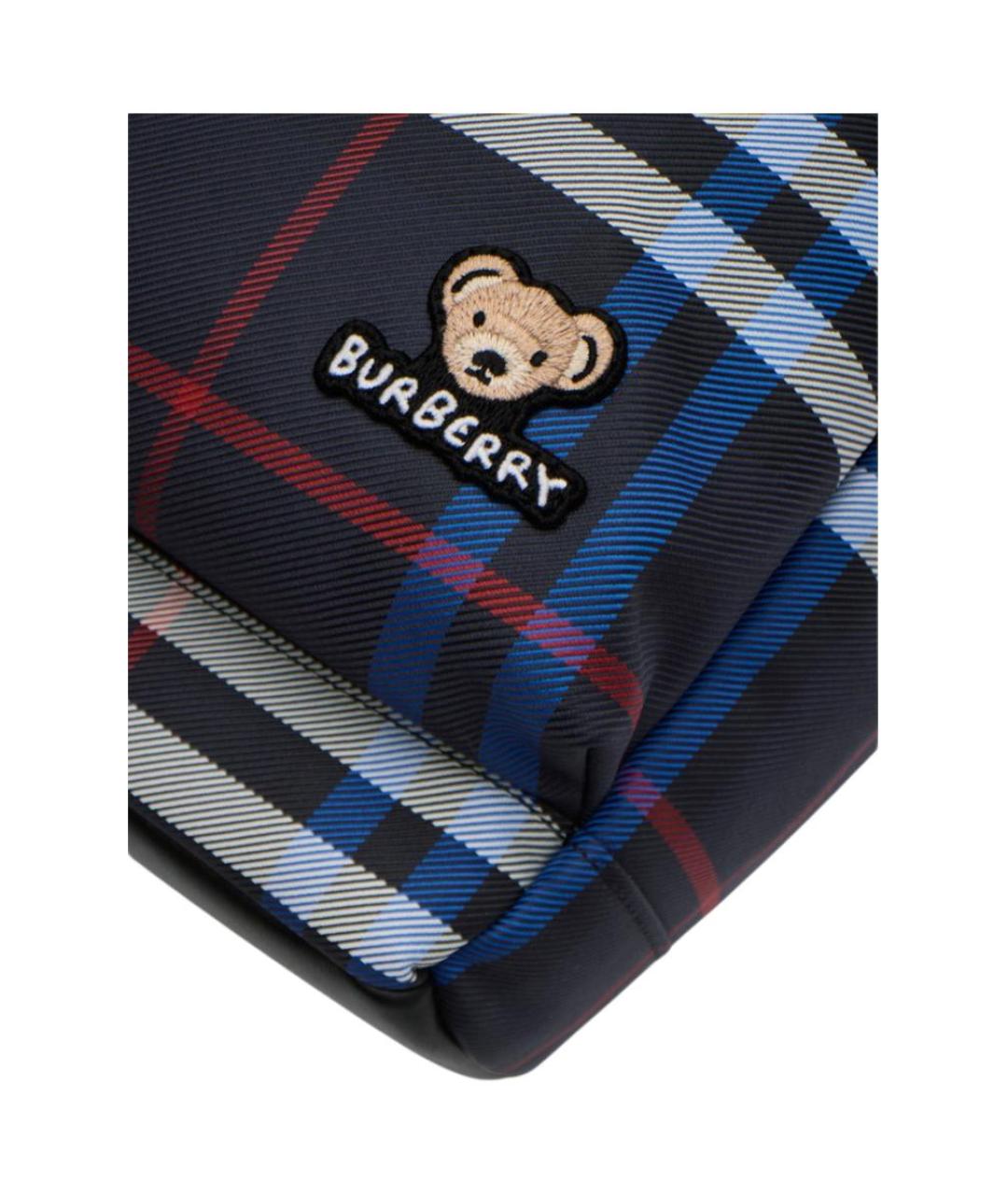 BURBERRY Синий синтетический рюкзак, фото 4