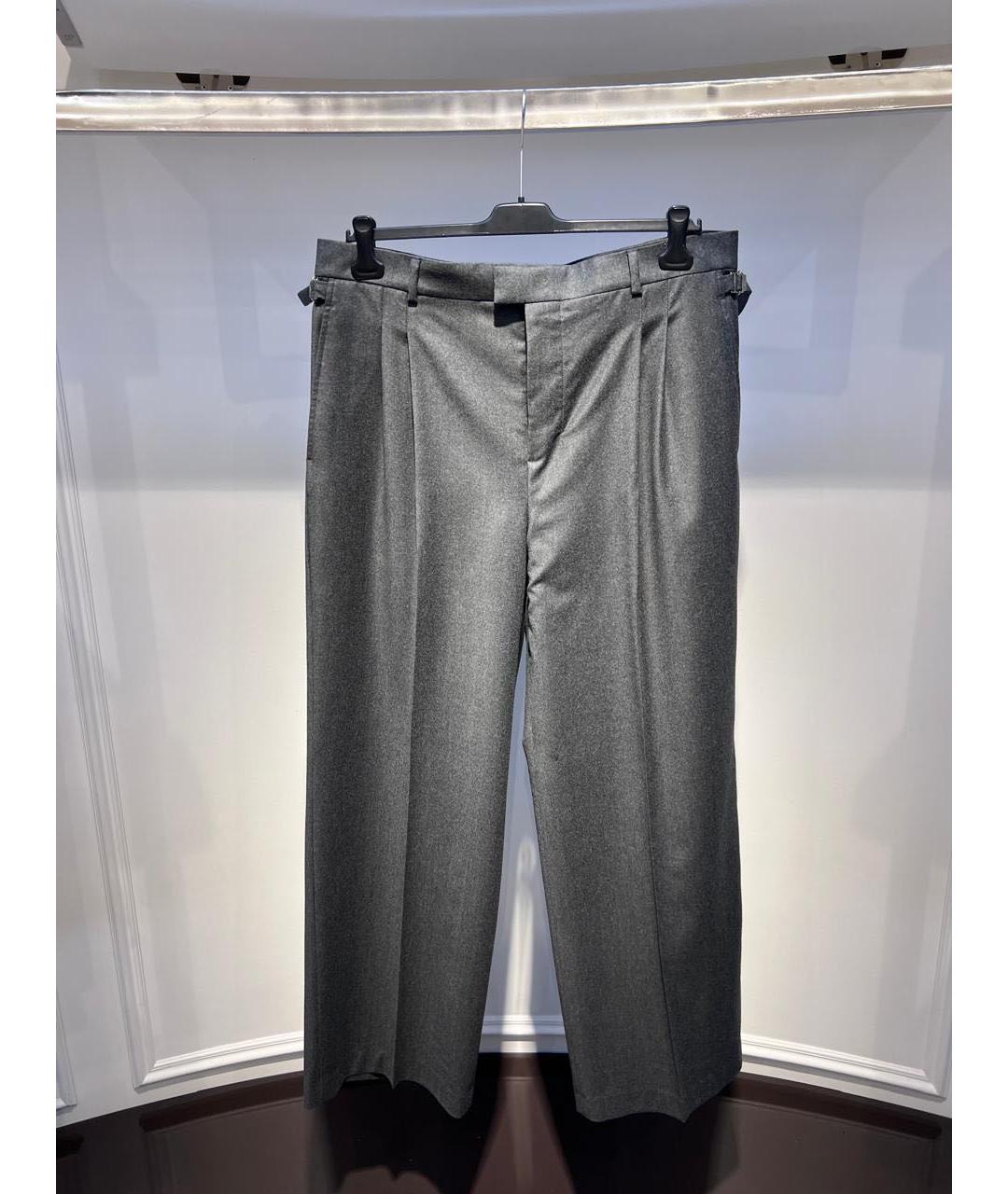 Ami Paris Серые классические брюки, фото 3