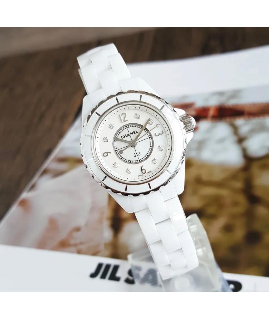 CHANEL Белые часы, фото 2