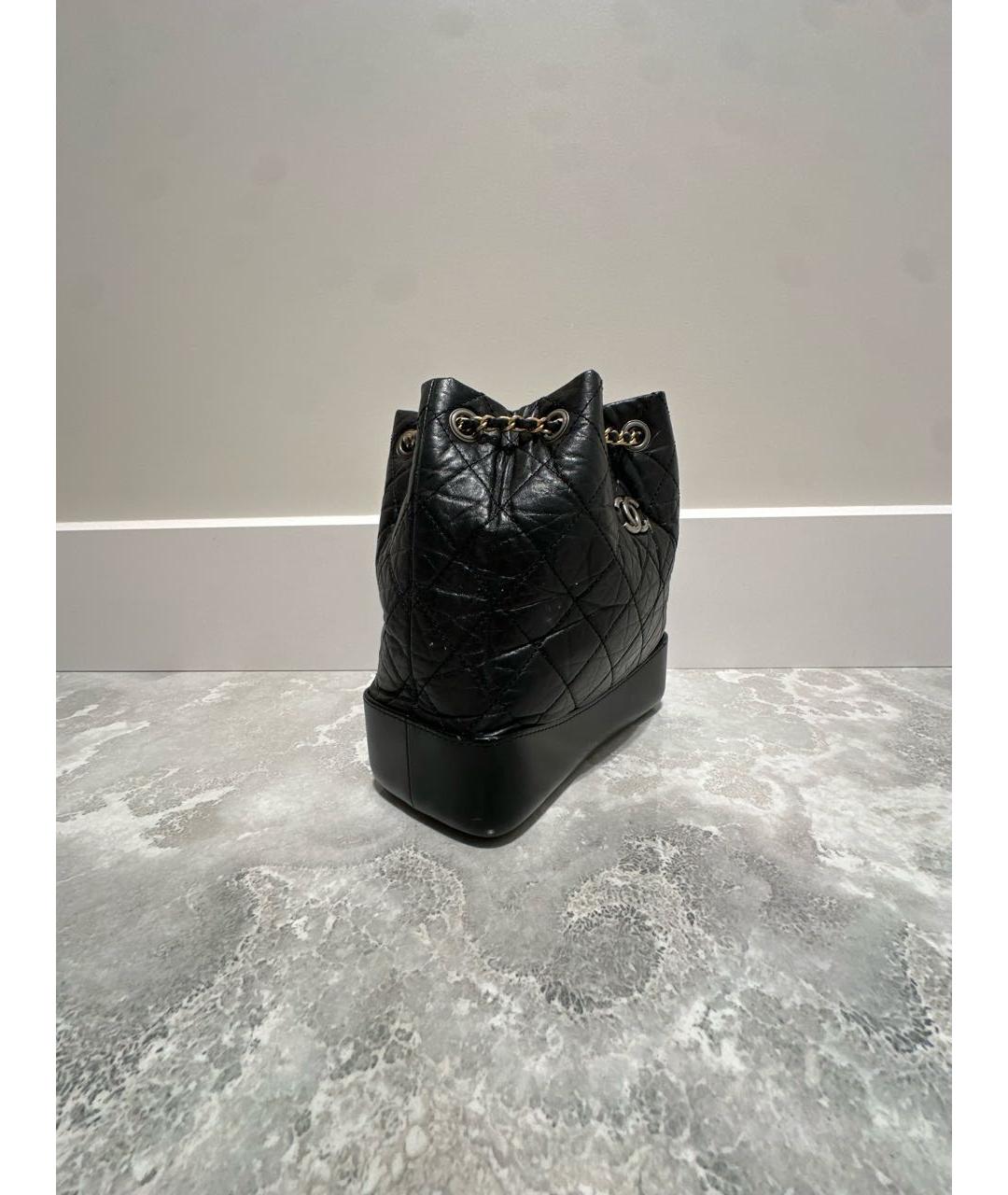 CHANEL Черный кожаный рюкзак, фото 2