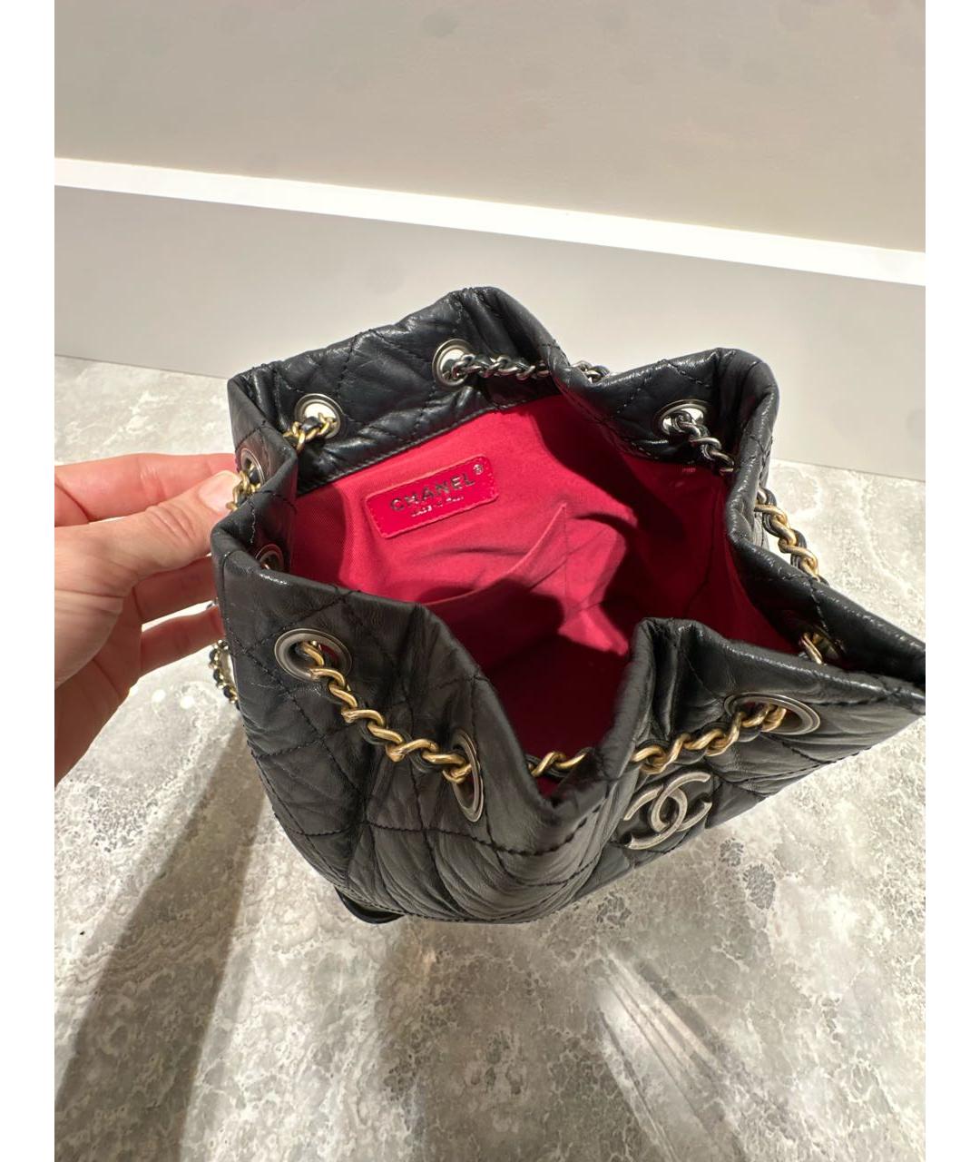 CHANEL Черный кожаный рюкзак, фото 3