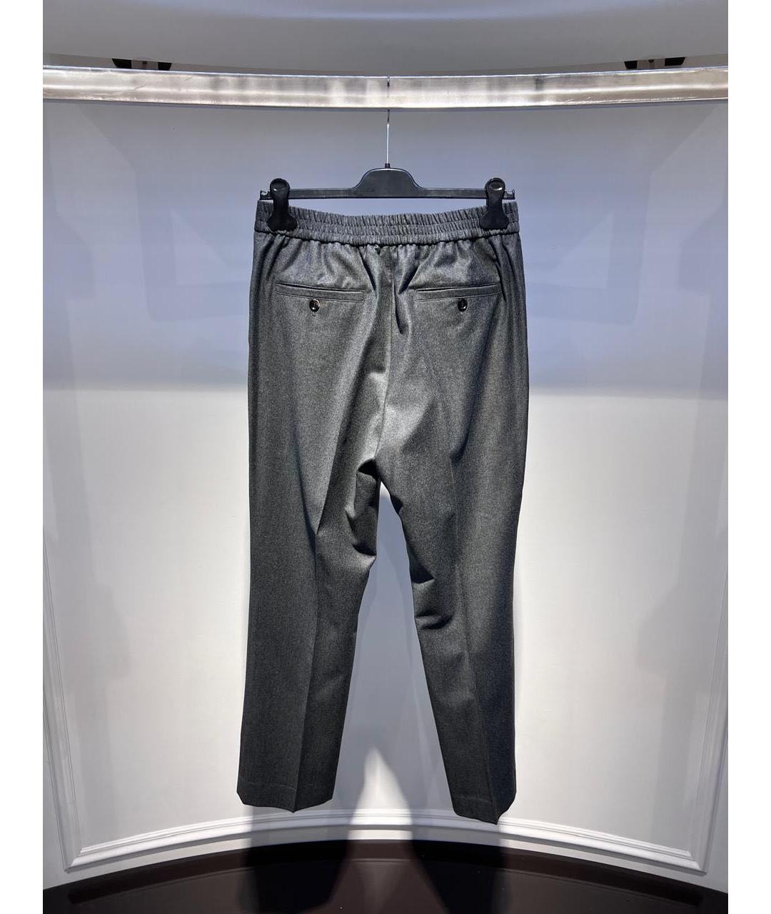Ami Paris Серые классические брюки, фото 2