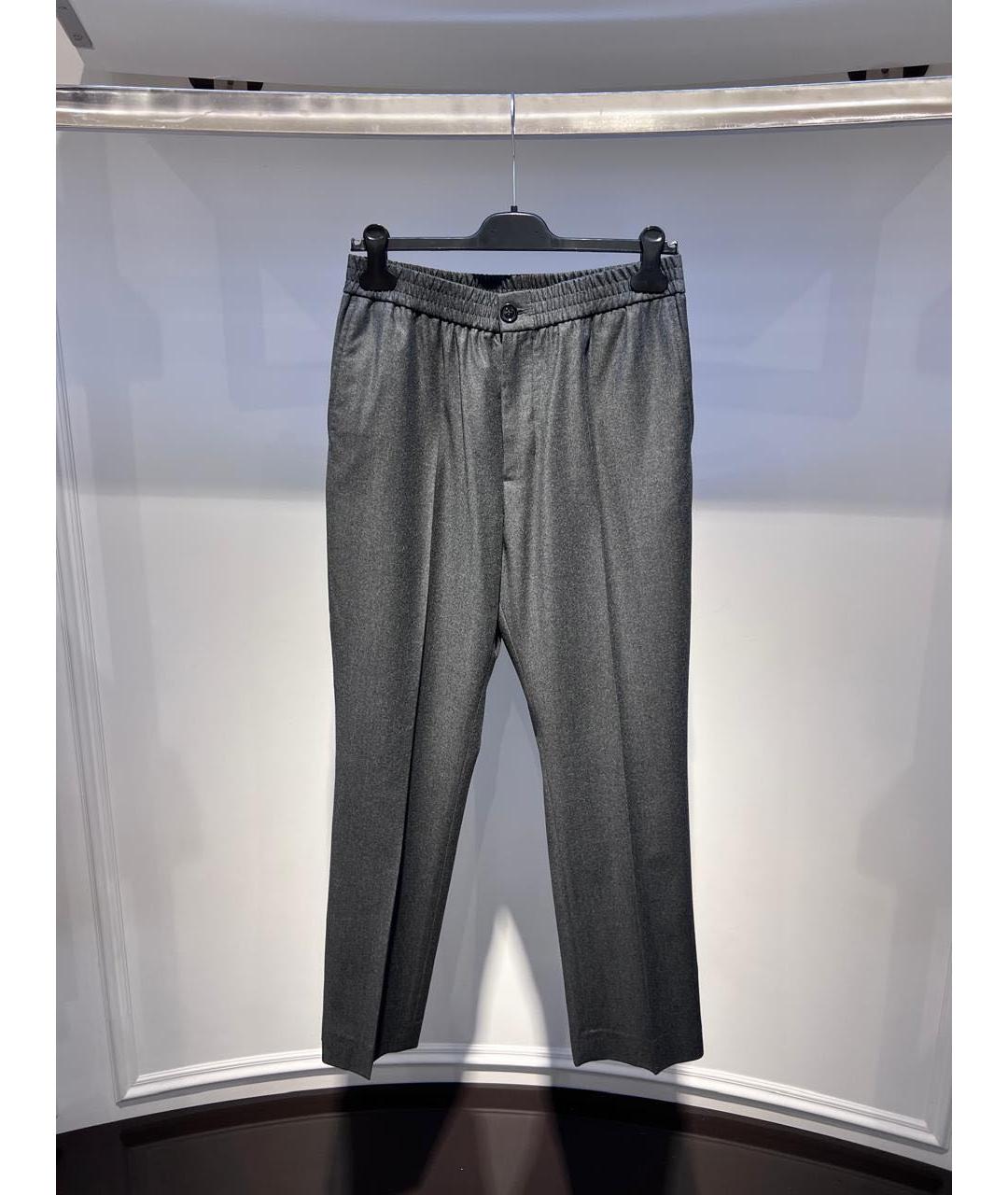 Ami Paris Серые классические брюки, фото 3