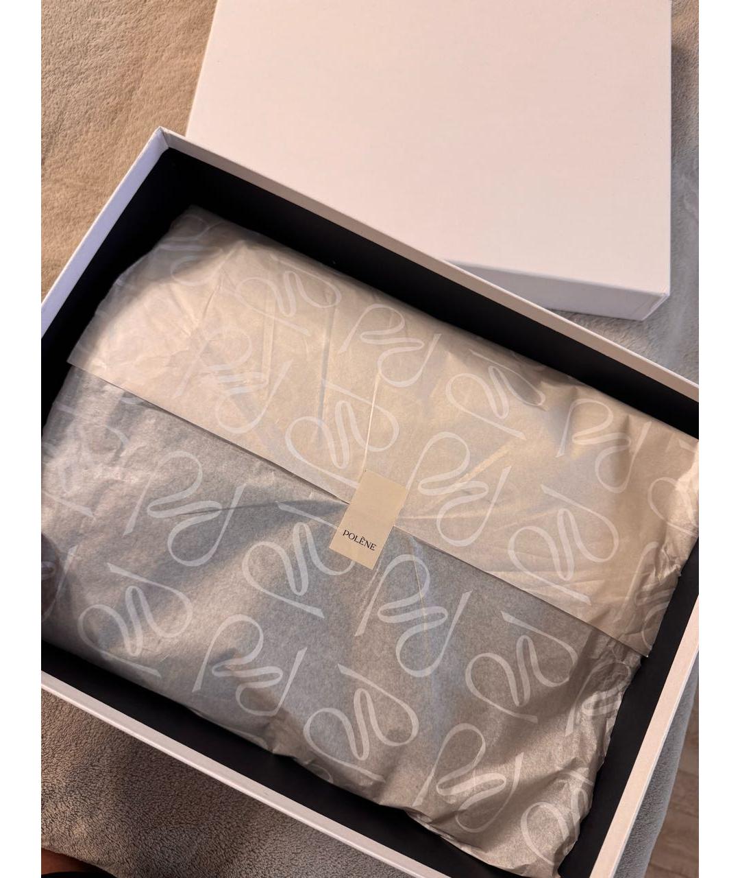 POLENE Коричневая кожаная сумка тоут, фото 4