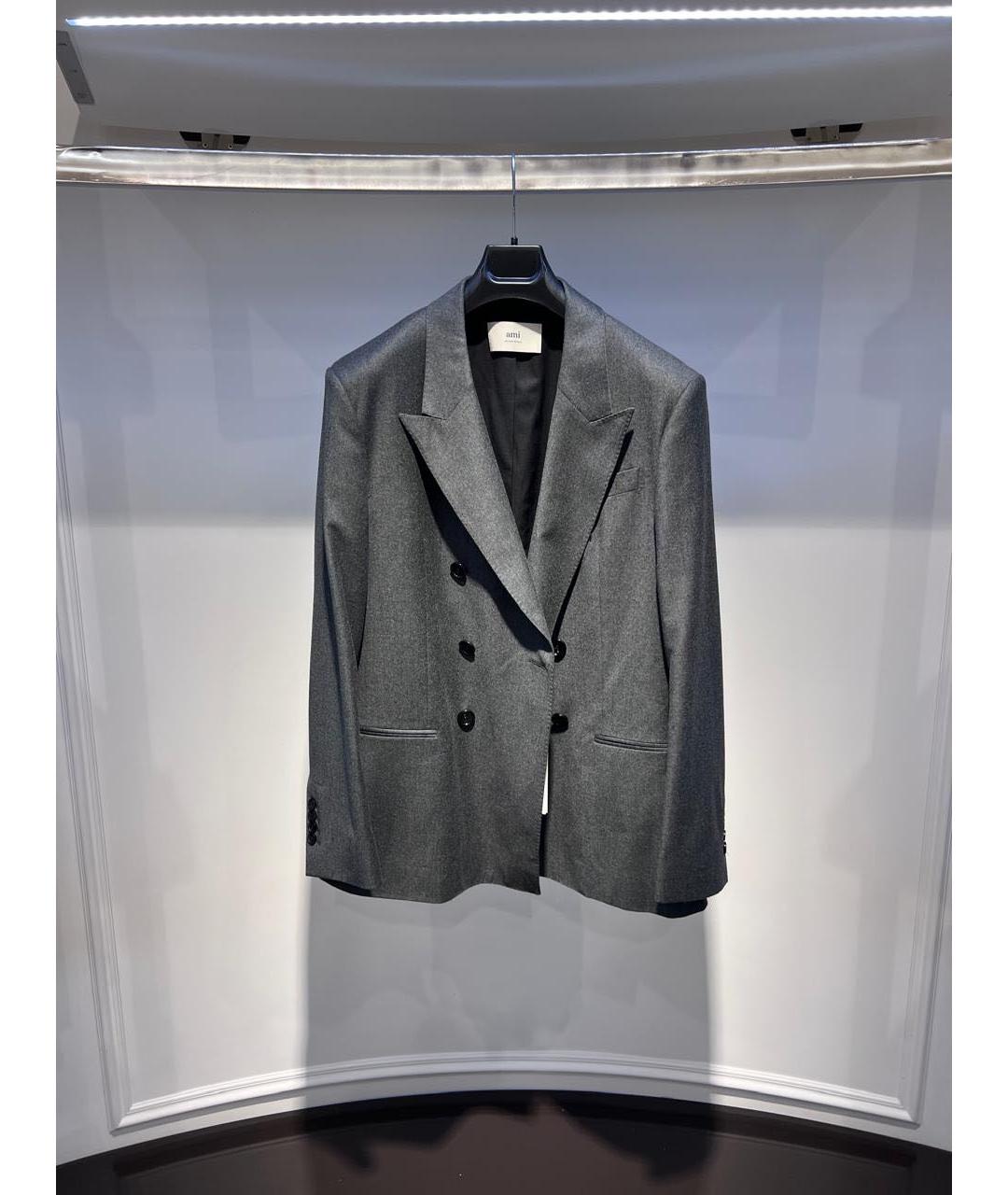 Ami Paris Серый пиджак, фото 3
