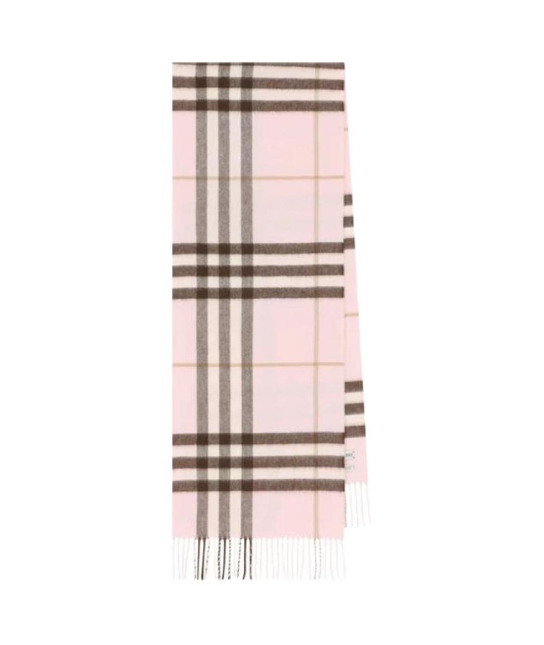 BURBERRY Розовый шарф, фото 1