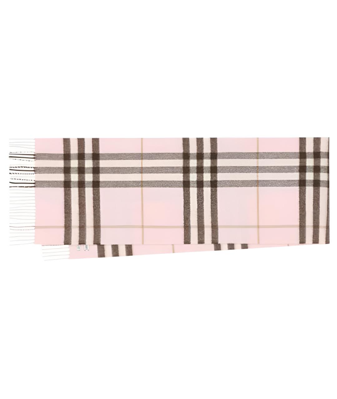 BURBERRY Розовый шарф, фото 2