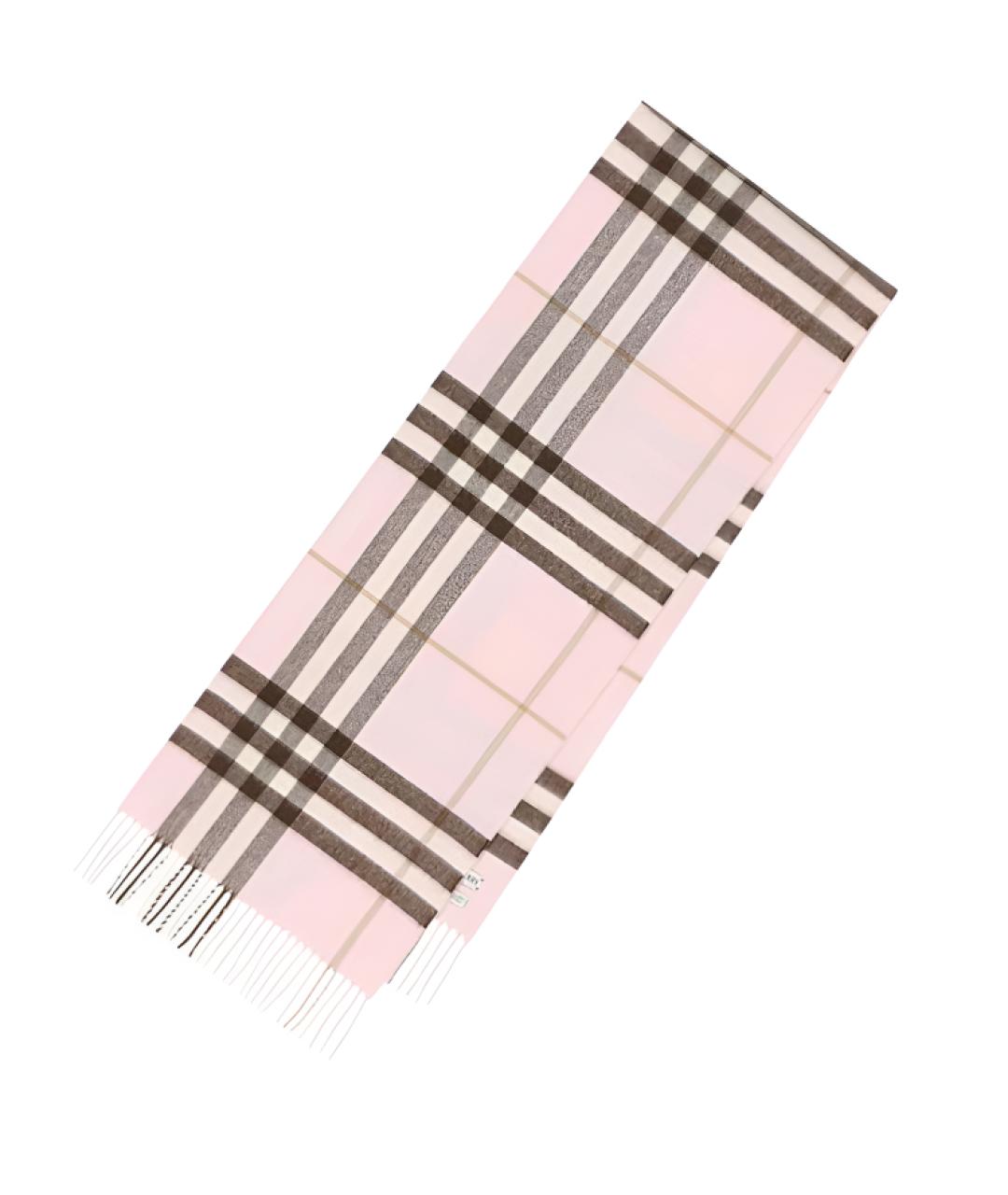 BURBERRY Розовый шарф, фото 3
