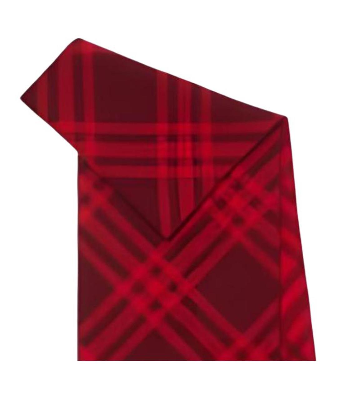 BURBERRY Красный шарф, фото 2