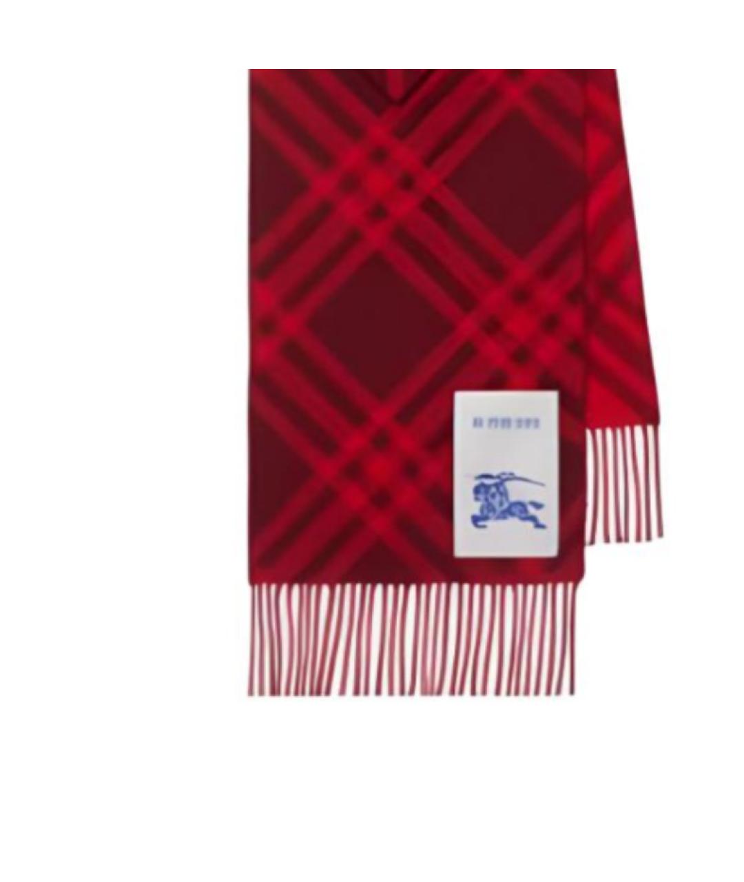 BURBERRY Красный шарф, фото 3