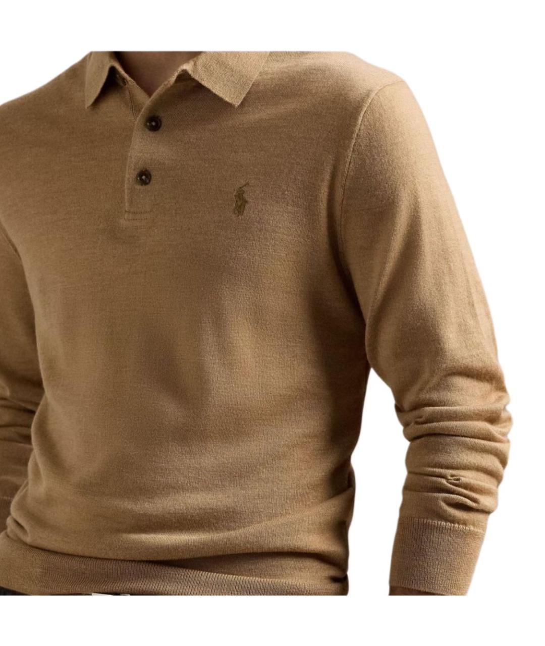POLO RALPH LAUREN Коричневый джемпер / свитер, фото 5