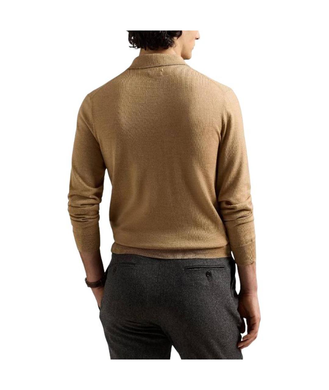 POLO RALPH LAUREN Коричневый джемпер / свитер, фото 3