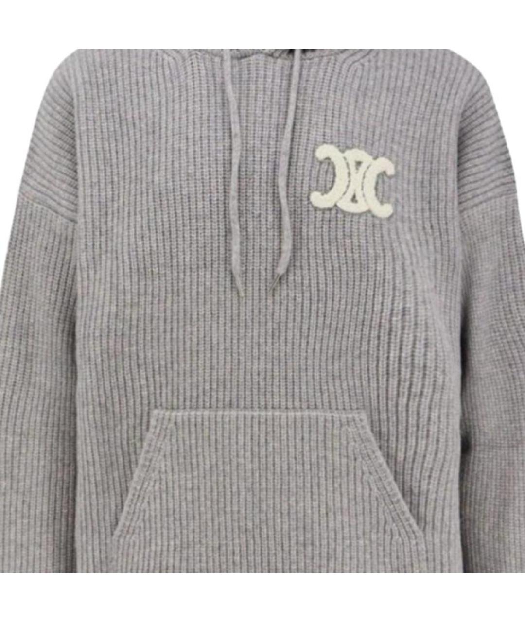 CELINE Серый джемпер / свитер, фото 3