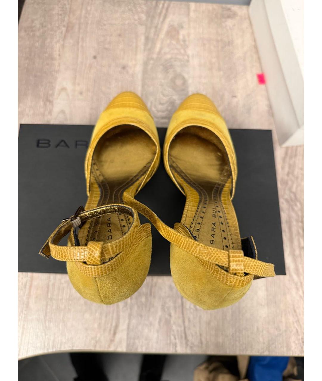 BARBARA BUI Горчичные кожаные туфли, фото 3