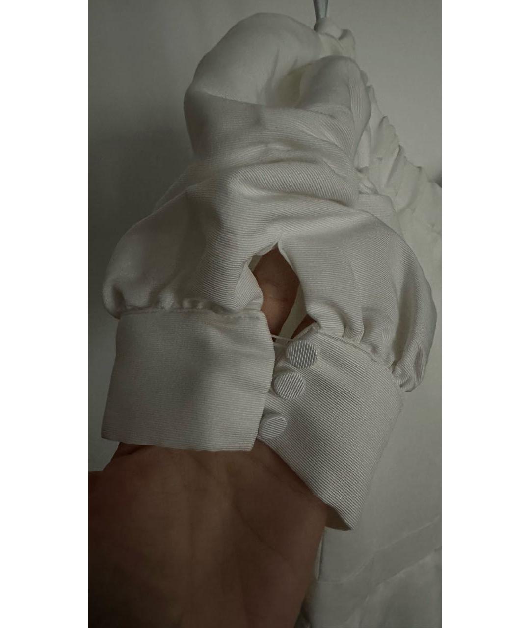 SELF-PORTRAIT Белое полиэстеровое повседневное платье, фото 4