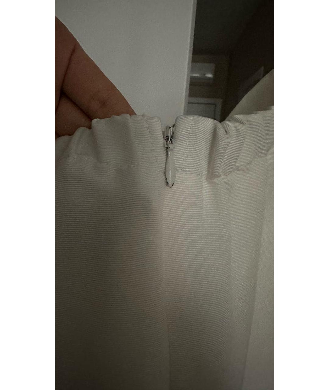 SELF-PORTRAIT Белое полиэстеровое повседневное платье, фото 6