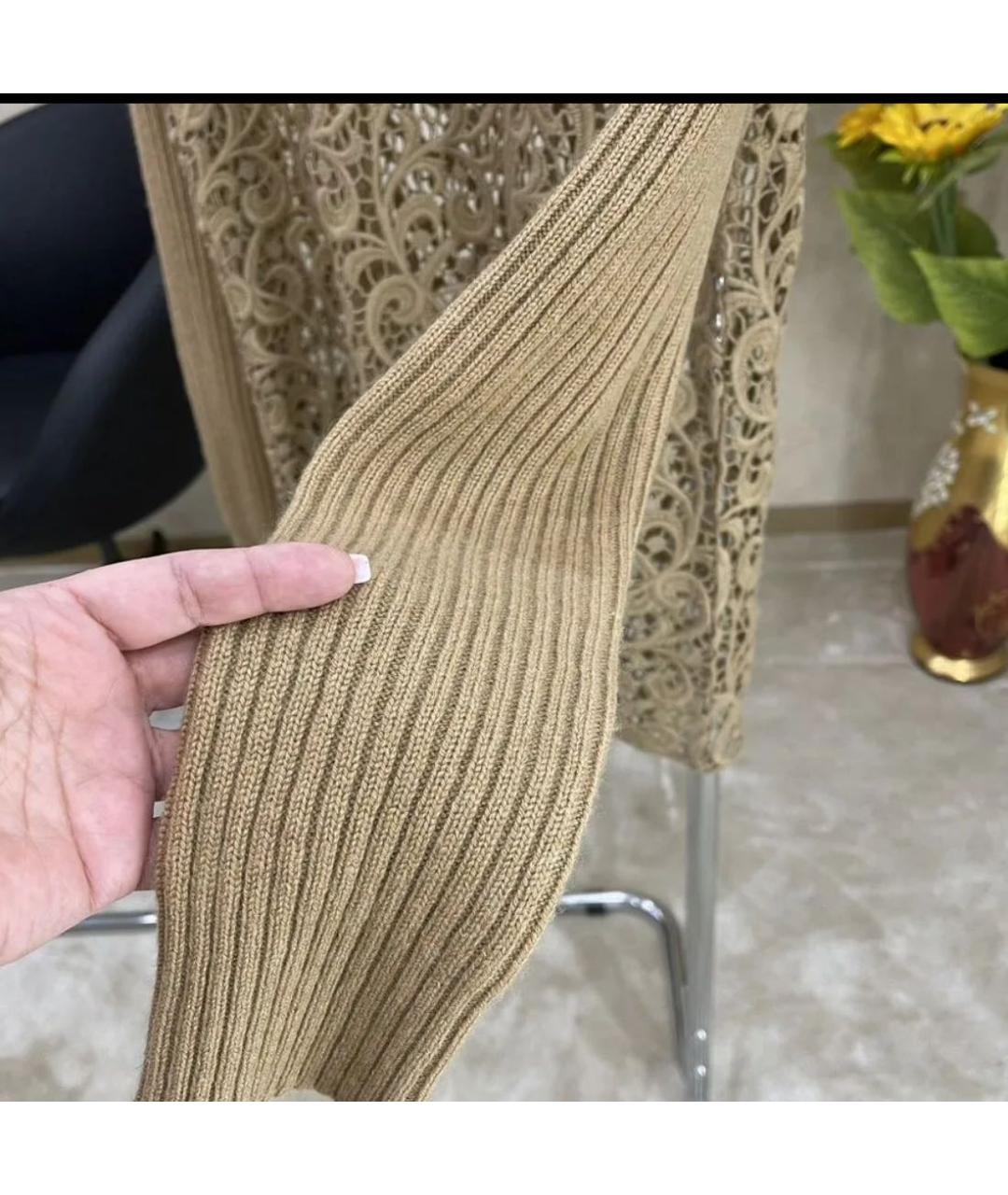 DOLCE&GABBANA Бежевый джемпер / свитер, фото 3