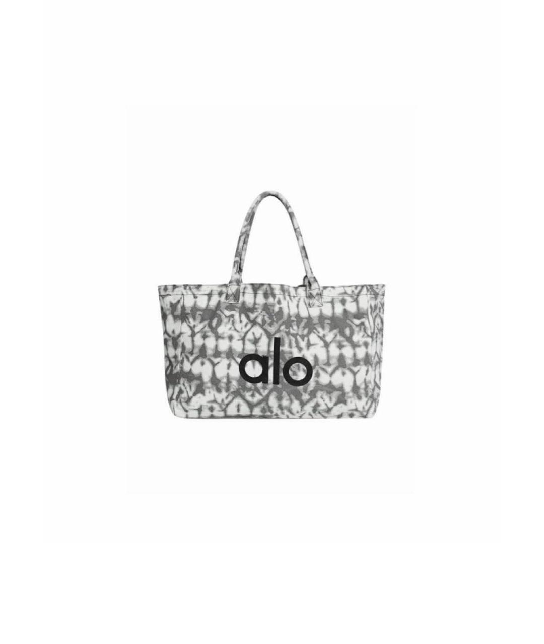 ALO YOGA Серая хлопковая дорожная/спортивная сумка, фото 9